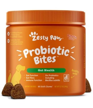 Probiotic Bites for Dogs – Pumpkin Flavor – 90 Ct